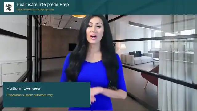 Healthcare Interpreter Prep study platform video